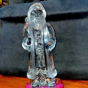 Todcany rare heavy lead crystal Santa